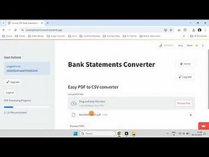 How to convert pdf bank statements to csv | Bank Statement Converter Walkthrough video