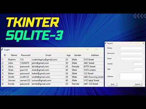 Python SQLite3 with Tkinter GUI