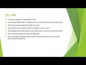 Sybase ASE Tutorial SeriesL1 02