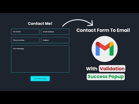 How to Make Working Contact Form using Javascript | Receive Form Data on Email