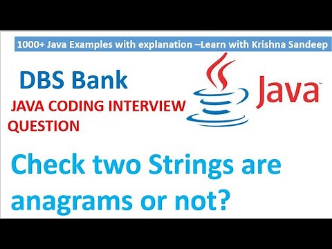 Java Program to check whether two Strings are anagrams or not