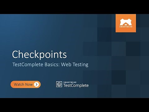 Checkpoints | TestComplete Basics: Web Testing