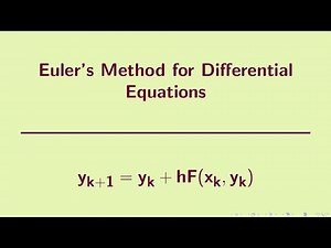 Differential Equations | Euler's Method