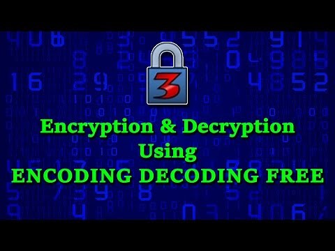 Encoding Decoding Free - encryption software - video tutorial by TechyV