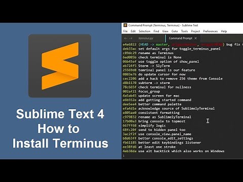 How to Install and Use Terminus in Sublime Text 4