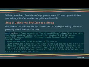 How to Dynamically Add SVG Icons Using Vanilla JavaScript
