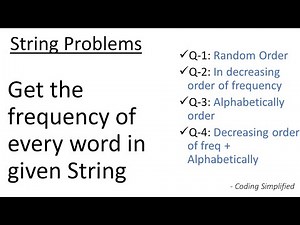 String - 19: Get the frequency of every word in given String | Java Implementation