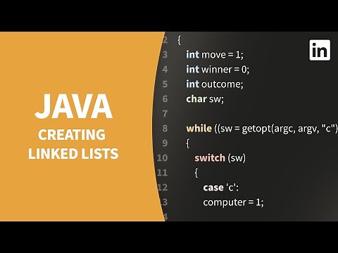 Java Tutorial - Creating LINKED LISTS
