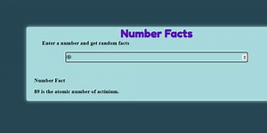 Create a number facts app using JavaScript