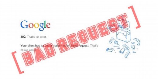 How to fix HTTP error 400?