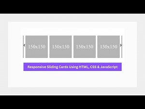 Responsive Carousel | Card Slider with HTML, CSS & JavaScript