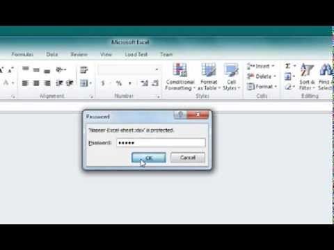 How to set and remove password in Microsoft Excel 2010 | 2013 | 2016