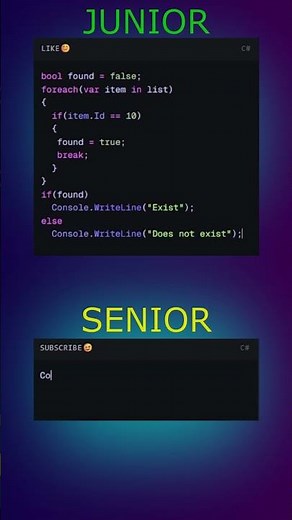 Junior Vs Senior | C# Dev