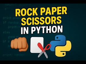 Rock Paper Scissors Game in Python | Beginner Tutorial