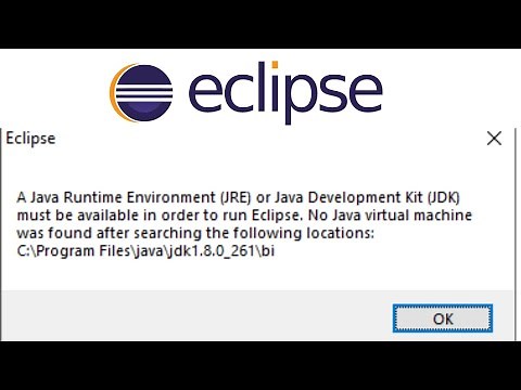 Unable to start Eclipse IDE. Solution for No Java virtual machine was found
