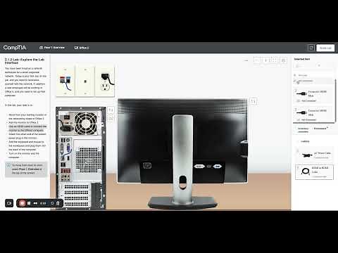 CompTIA A+ 2.1.2 Lab Explore the Lab Interface