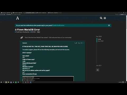 FiveM Basic! How to solve Server and SQL Errors