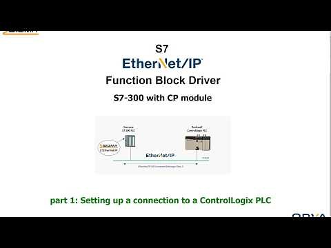 S7-300 CP EtherNet/IP Function Block Driver - Setup communication to ControlLogix PLC