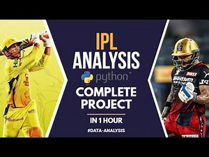IPL data analysis project with Python in 1 hr | Data Analysis Project | Python project