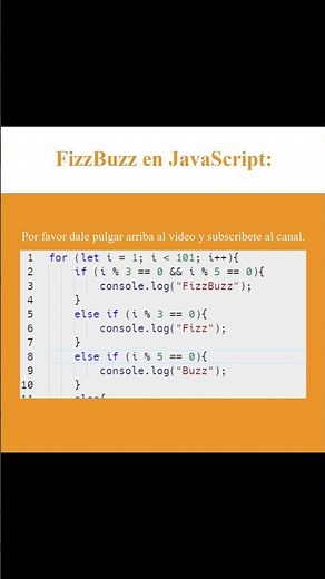 FizzBuzz en JavaScript (AJTekniko)