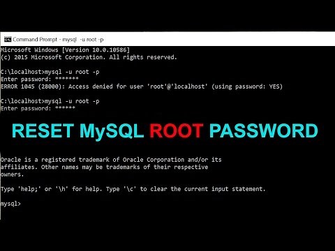 How to Reset MySQL Root Password on Windows