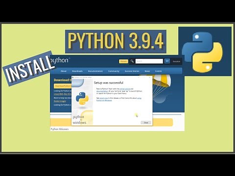 Install PYTHON 3.9.4 on Windows 10 (64 and 32bit) + run python script