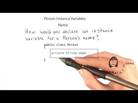 Name Instance Variable - Intro to Java Programming