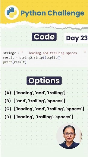 How to Use strip() and split() in Python| Python Challenge Day 23