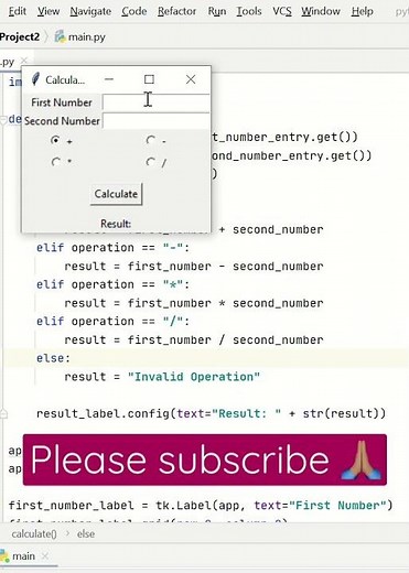 calculator using python gui