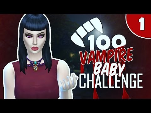 The Sims 4: 100 Vampire Baby Challenge | Ep. 1| INTRODUCTION!