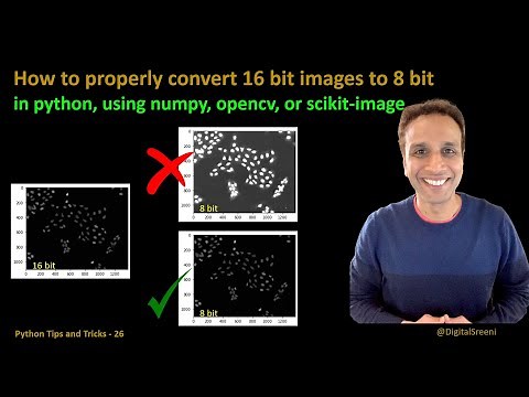 Tips Tricks 26 - How to properly convert 16 bit to 8 bit images in python