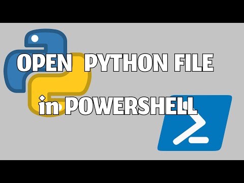 How to open python file in powershell