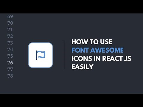 how to use font awesome icons in react js easily