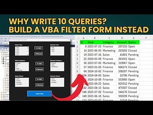 This VBA Form Replaces 10 SQL Queries (and Automates Everything)