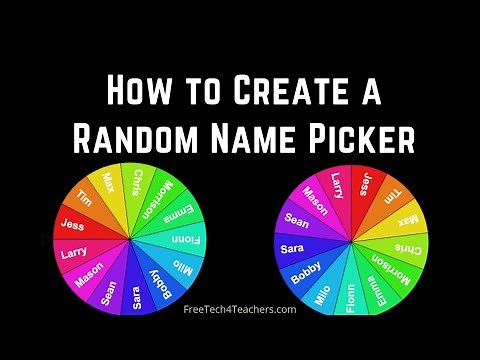 How to Create a Random Name Picker and Seating Plan Generator