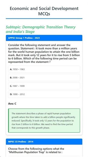 Demographic Transition Theory and India's Stage