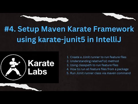 #4. Setup Maven Karate Framework using karate-junit5 in IntelliJ | Karate Framework - API Testing |