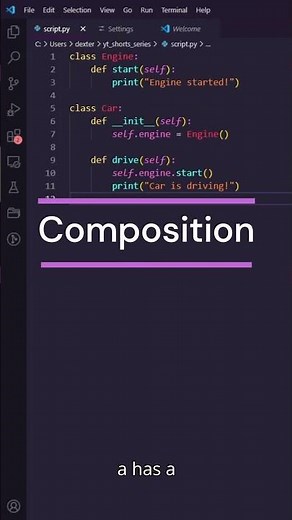 Python in 60 seconds: Inheritance vs Composition: When to Use Each in Python