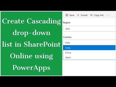 Create Cascading DropDown in SharePoint Online using PowerApps