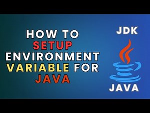 How to Set Up JDK Environment Variable to Run Java in Windows
