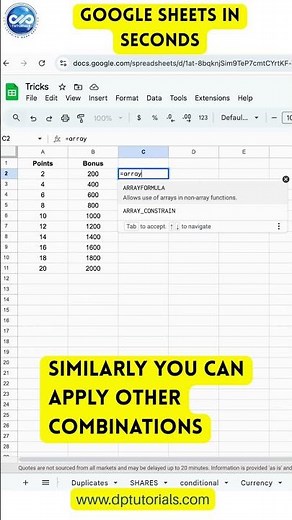 ARRAYFORMULA in Google Sheets | Powerful Benefits & Examples