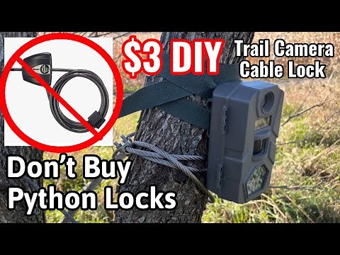Python Cable Lock DIY $3- Make Your Own Trail Camera Locks