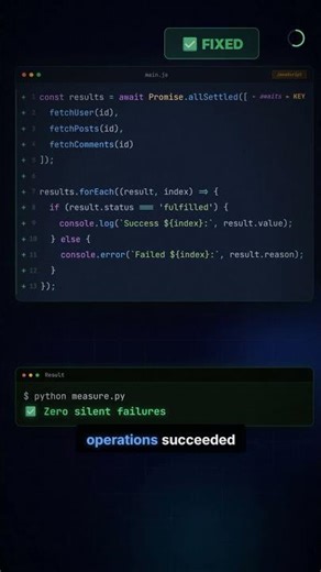 JavaScript's Promise.all silently breaks your error handling ⚡