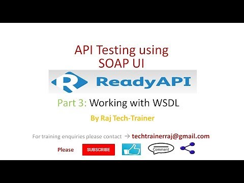 SoapUI (Ready API) Tutorials - Part3 : Working with WSDL|API Testing |Test API | Web Service Testing