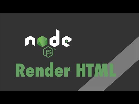 Node.js - Tutorial - Rendering HTML as Response