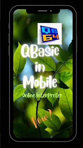 How to run a Qbasic program on Mobile| online Qbasic interpreter #learning #coding