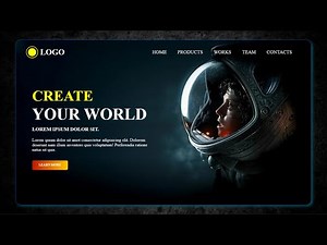 How To Make Website With HTML And CSS | Make Beautiful Landing Page Using HTML And CSS | Web Design