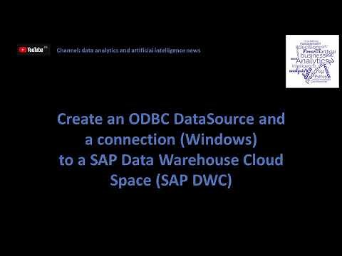 Create ODBC data source for a SAP Data Warehouse Cloud connection (SAP DWC) (Windows)