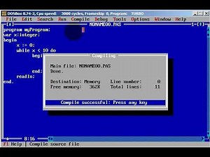 Turbo Pascal Programming #24 While Loop