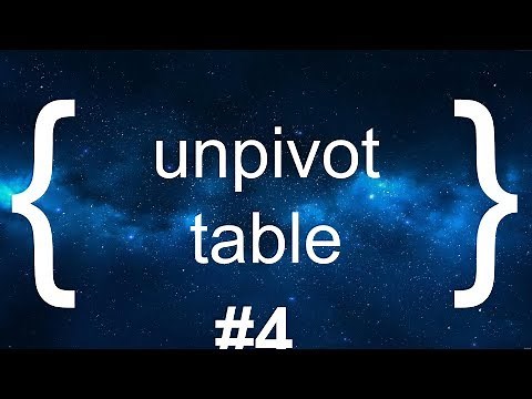 04. Arrays. Unpivot Table Using JavaScript